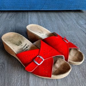 Worishofer Cork Leather Mules
